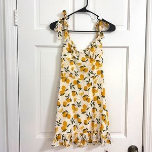 Reformation Christine Dress in Lemonade BRAND NEW with Tag